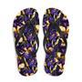 Purple & Yellow Iris Flip Flops