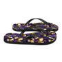 Purple & Yellow Iris Flip Flops