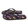 Purple & Yellow Iris Flip Flops