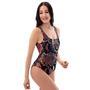 Python Snakeskin Print One Piece Swimsuite