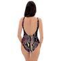 Python Snakeskin Print One Piece Swimsuite