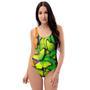 Rainbow Butterfly Print One Piece Swimsuite