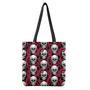 Red Octopus Skull Pattern Print Tote Bag