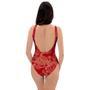 Red Oriental Chinese Dragon One Piece Swimsuite