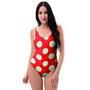 Red Polka Dot One Piece Swimsuite