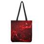 Red Stardust Universe Galaxy Space Print Tote Bag