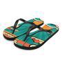 Retro Cartoon Sunshine Sky Flip Flops Colorful