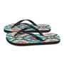 Retro Ikat Pink Blue Flip Flops Colorful