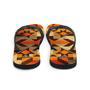 Retro Kilim Yellow Brown Orange Flip Flops Colorful