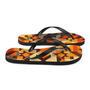 Retro Kilim Yellow Brown Orange Flip Flops Colorful