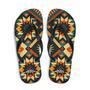 Retro Kilim Yellow Green Orange Flip Flops Colorful