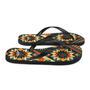 Retro Kilim Yellow Green Orange Flip Flops Colorful