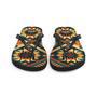 Retro Kilim Yellow Green Orange Flip Flops Colorful