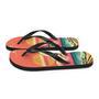 Retro Pink Cartoon Sunshine Beach Flip Flops Colorful