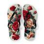 Rose Floral Flip-Flops