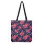 Rose Pansy Floral Flower Pattern Print Tote Bag