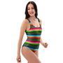 Serape Baja Mexican One Piece Swimsuite