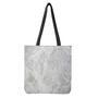 Silver Grey Marble Print Tote Bag