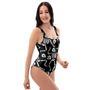 Skeleton Dancing Halloween One Piece Swimsuite