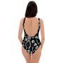 Skeleton Dancing Halloween One Piece Swimsuite