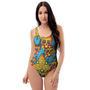 Skull Trippy Psychedelic One Piece Swimsuite