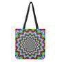 Spiky Psychedelic Optical Illusion Tote Bag