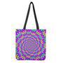 Spiky Spiral Moving Optical Illusion Tote Bag