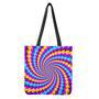 Spiral Colors Moving Optical Illusion Tote Bag