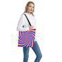 Spiral Colors Moving Optical Illusion Tote Bag