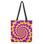 Spiral Expansion Moving Optical Illusion Tote Bag