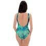 Spiral Green Tie Dye One Piece Swimsuite