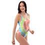 Spiral Tie Dye One Piece Swimsuite