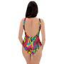 Stained Glass Psychedelic Trippy One Piece Swimsuite