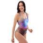 Star Nebula Galaxy Space One Piece Swimsuite