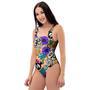 Sugar Skull Flower One Piece Swimsuite