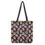 Sugar Skull Pattern Print Tote Bag