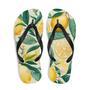 Summertime Lemon Fruit Flip Flops Springtime Colorful.