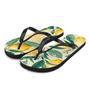 Summertime Lemon Fruit Flip Flops Springtime Colorful.