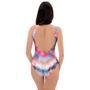 Swirl Rainbow Tie Dye One Piece Swimsuite