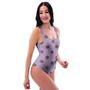 Tan And Brown Tiny Polka Dot One Piece Swimsuite