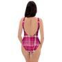 Tartan Pink Plaid One Piece Swimsuite