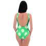 Teal Polka Dot One Piece Swimsuite