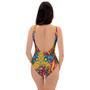 Trippy Hippie Flame Psychedelic One Piece Swimsuite