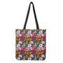 Tropical Flowers Pattern Print Tote Bag