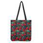 Tropical Hibiscus Leaves Pattern Print Tote Bag