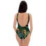 Tropical Leopard Hawaiian Print One Piece Swimsuite