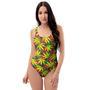 Tropical Reggae Leaf One Piece Swimsuite