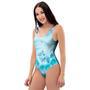 Turquoise Tie Dye One Piece Swimsuite