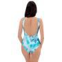 Turquoise Tie Dye One Piece Swimsuite