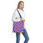 Twisted Spiral Moving Optical Illusion Tote Bag